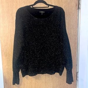 ALFANI SilverMetallic/Black striped Sweater/XL